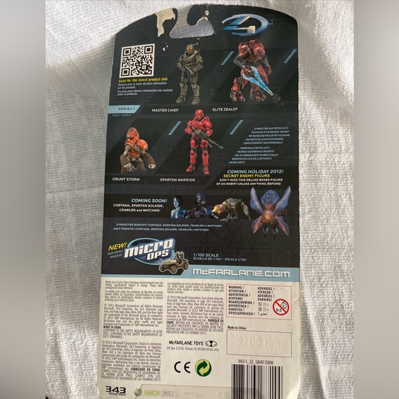 HALO 4 S1 GRUNT STORM MCFARLANE "6 ACTION FIGURE SEALED BOX! - Picture 3 of 3